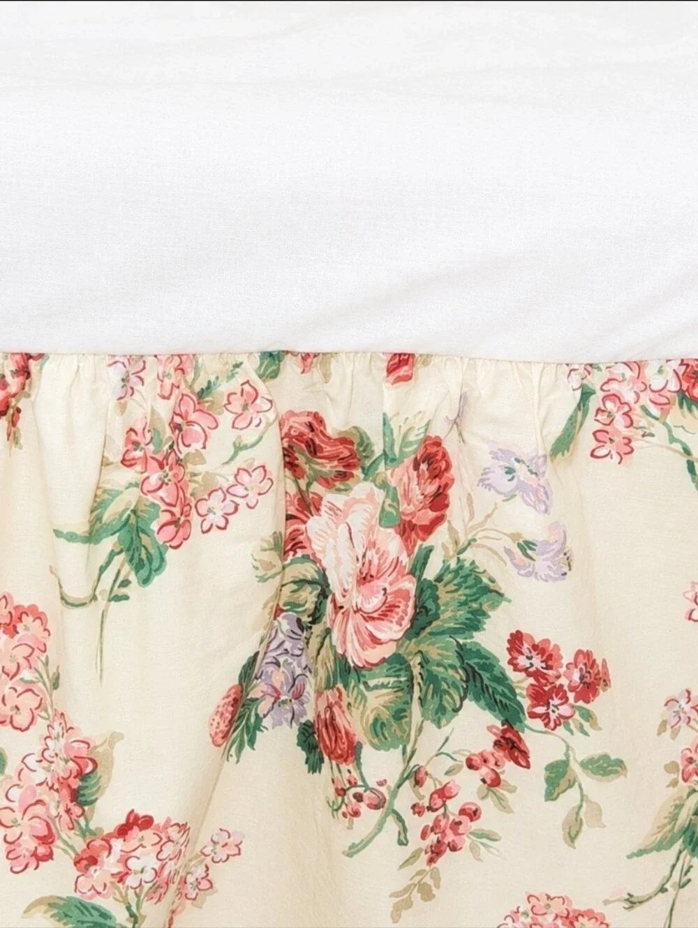 Vintage Laura Ashley Twin Reversible Comforter & Bedskirt Revman USA Floral